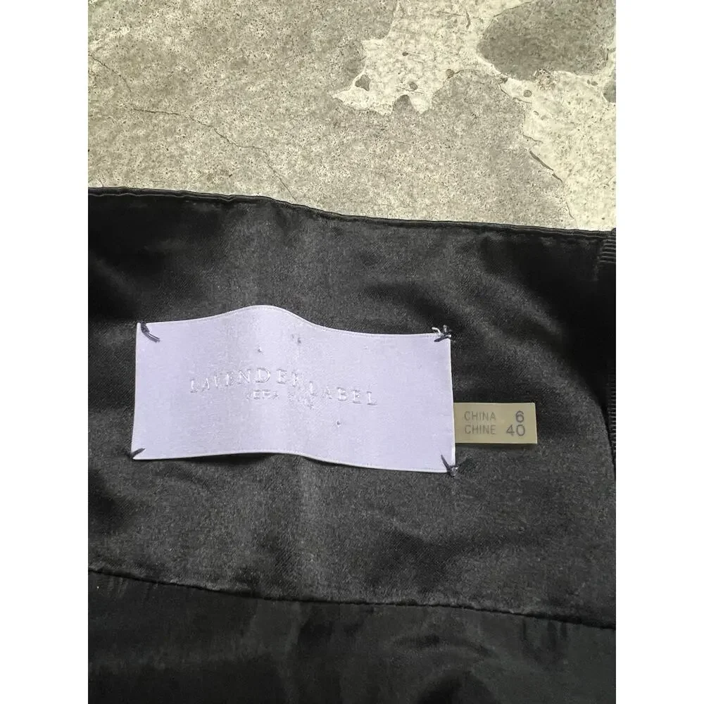 Vera Wang Blue‎ Silk Knee-Length Cocktail Dress Size 6